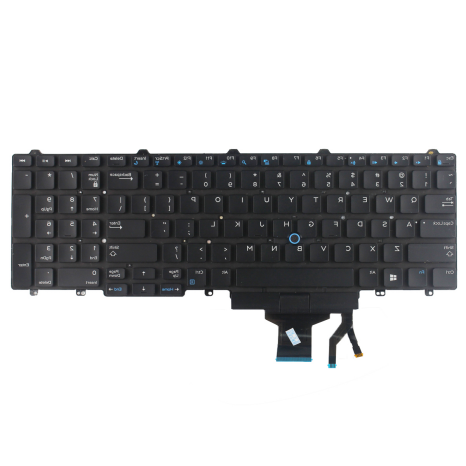Backlit Keyboard Pointer & Buttons for Dell Latitude E5550 E5570 - Click Image to Close